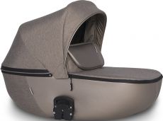 Детская коляска 2 в 1 Riko Nesa 04 Camel (золотая кожа (перламутр) – бежевая ткань)